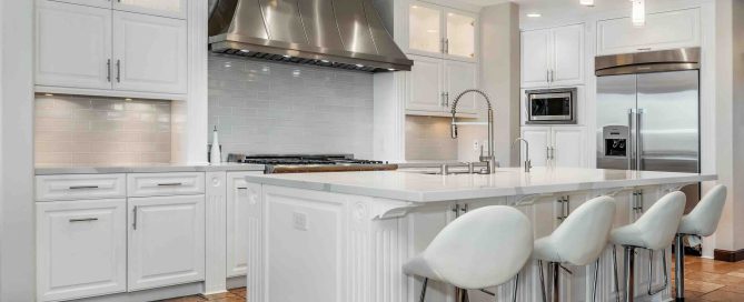 Photo of a kitchen in Orlando, Florida following a remodel project.