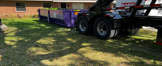 A photo of homeowners wanting to complete some home projects, and need a dumpster rental to help with cleanup.